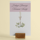 Pamiątka Pierwszej Komunii Świętej – Kartka z ilustracją świecy różowa