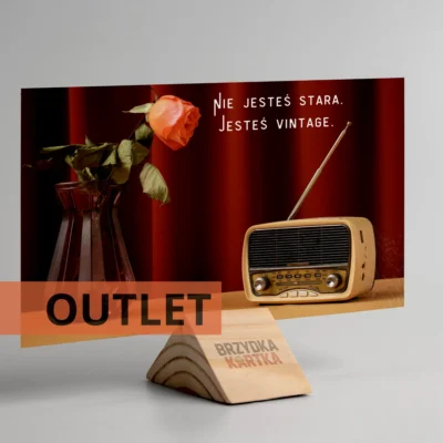 Kartka urodzinowa: „Nie jesteś stara. Jesteś vintage.” (outlet)