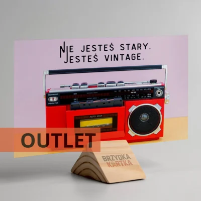 Kartka urodzinowa: „Nie jesteś stary. Jesteś vintage.” (outlet)